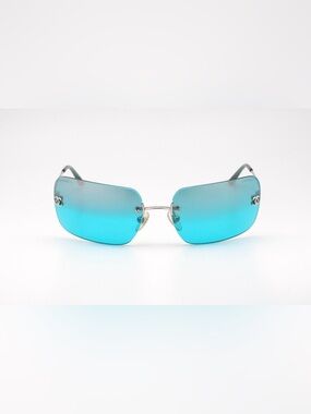 CHANEL Rimless Turquoise Gradient sunglasses